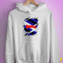 Puppy Pride Flag Ripped Reveal Hoodie